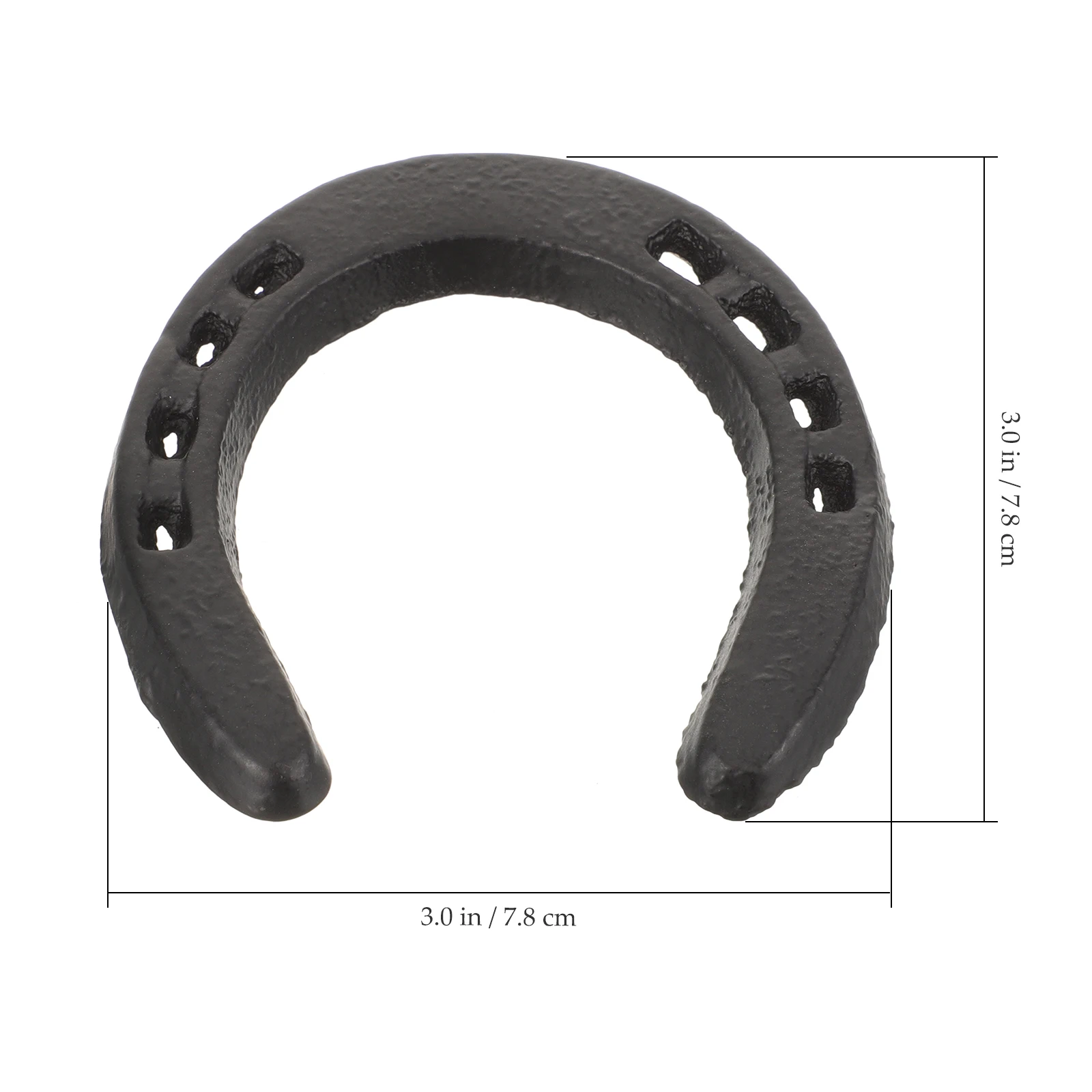 Large Cast Iron Horseshoe Wall Hanging Metal Wall Sculpture Horseshoe Shaped Figurines Iron Wall Art Sculptures Horseshoe