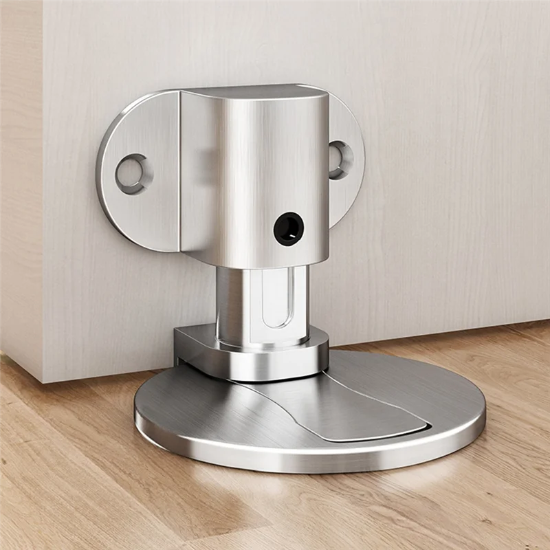 

A39I-3PCS Adjustable Alloy Door Stop Anti-Collision Invisible Door Punch-Free Bathroom Floor Door Stop
