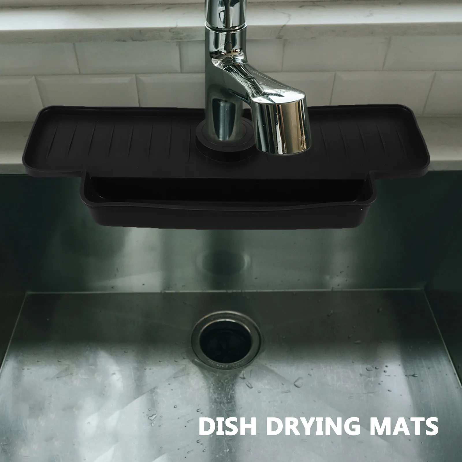 

Silicone Sink Mat Water Splash Guard Drying Pad For Kitchen Counter Faucet Drain Protector Dish Drainer Non-Slip Kitchen