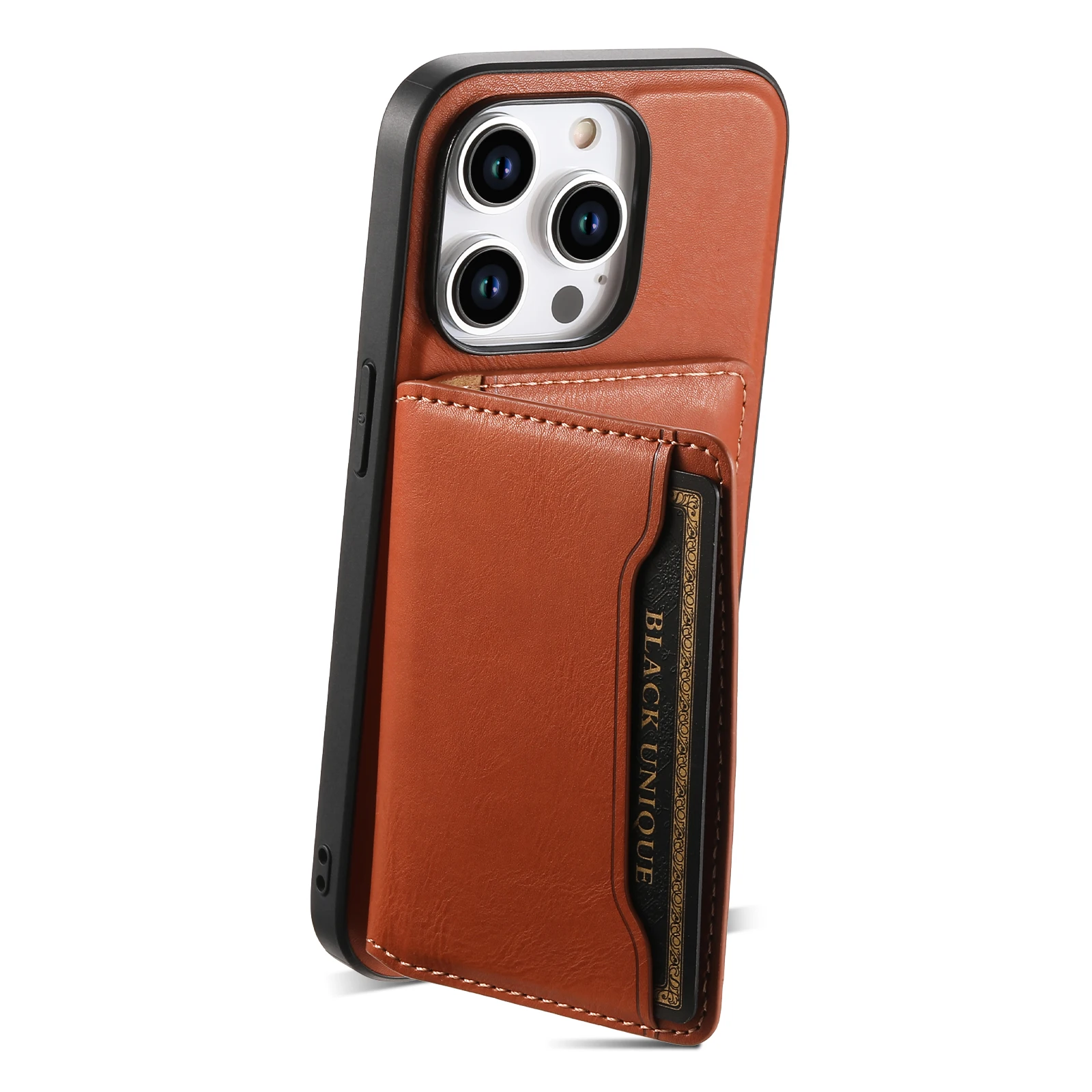 

Magnetic Multi functional Storage Stand Phone Leather Case Suitable for iPhone 12 13 Pro Max 14 15 Plus Fall Protection Cover