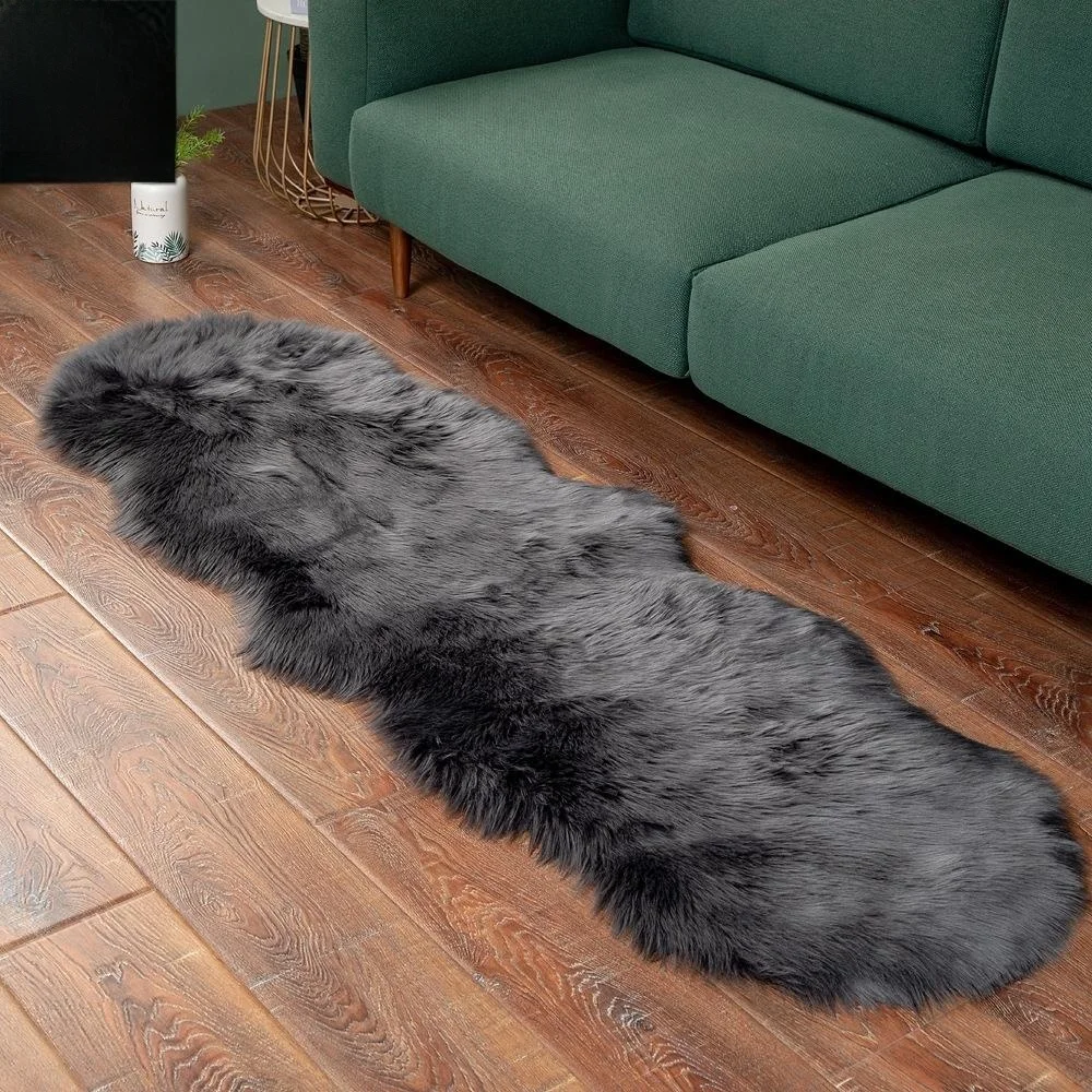 Tappeto in finta lana Divano Cuion Camera da letto Bede Coperta Colore puro Altro materiale 00% Autunno 2024 Tappeto a doppio pannello