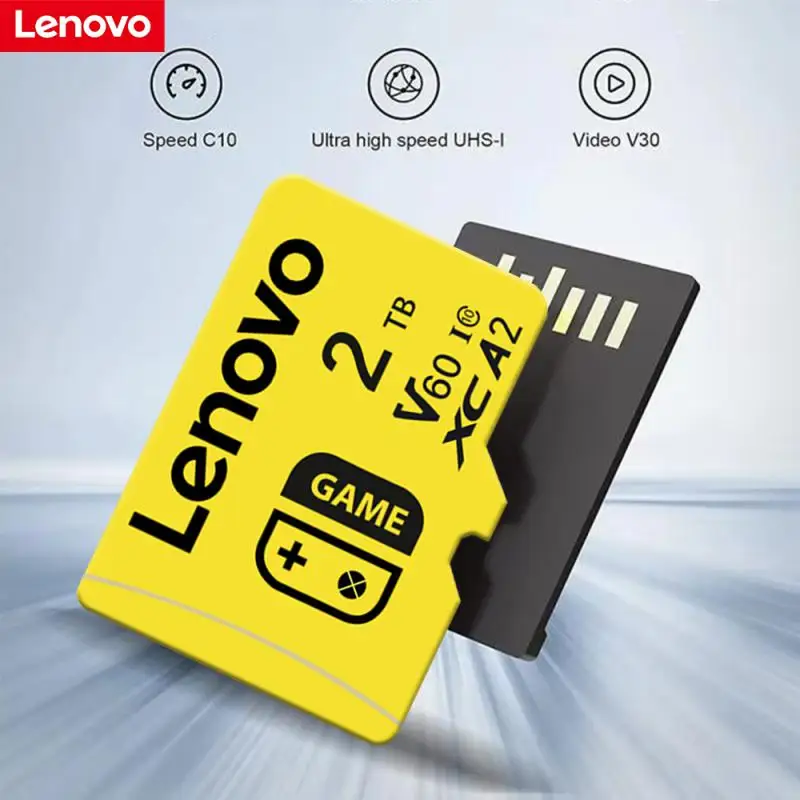 Lenovo-Tarjeta de memoria SD Class10 de alta velocidad, 2TB, 1TB, 128GB, 256GB, 512GB, V60, A2, 64GB, microtarjeta Sd para teléfono