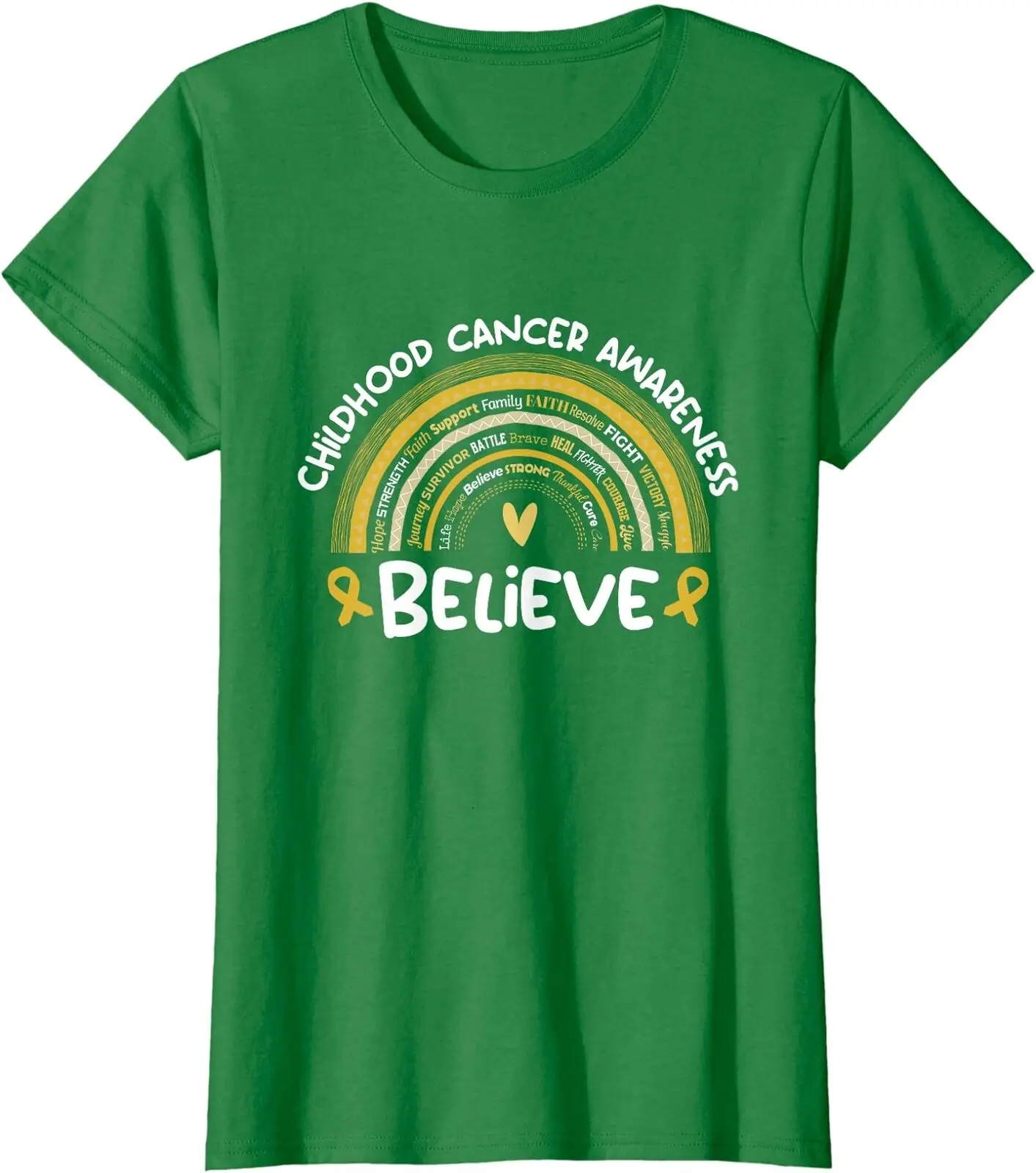 Believe | Childhood Cancer Awareness Month Recovery Ladies' Crewneck T-Shirt