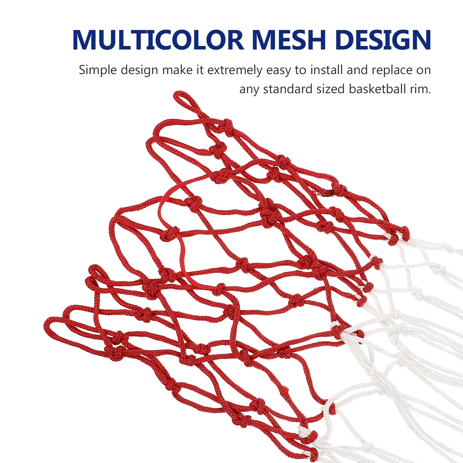 2 шт., баскетбольная сетка для уличной корзины, сетка для мячей, толстая уличная сетка для использования в помещении для парка, кампуса, сетка для мячей, профессиональная