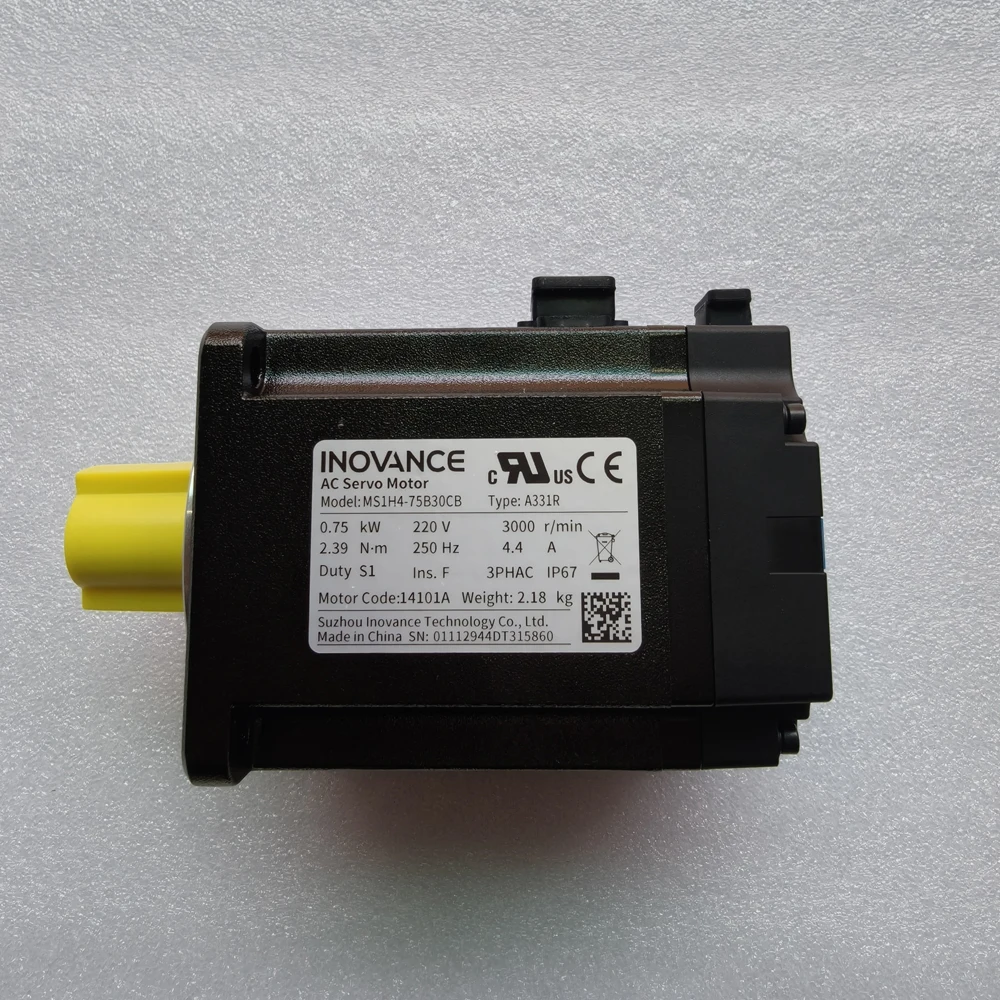 Inovance 750W Servo Motor And Driver SV660NS5R5I+MS1H4-75B30CB-A331R Ethercat Communication With Power Cable And Encoder Cable