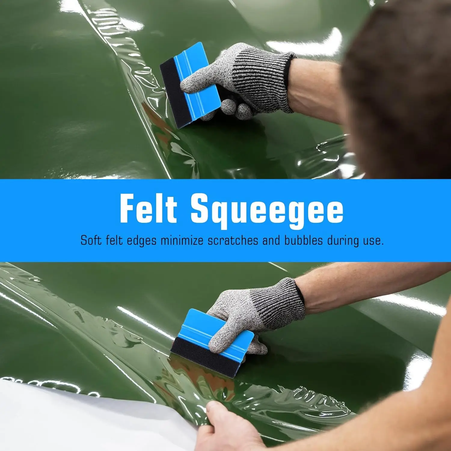 NeoWrap Professional Window Tint Film Installation Tool Car Vinyl Wrap Tools Kit Felt Squeegee Micro Scraper Vinyl Magnet Holder view 2