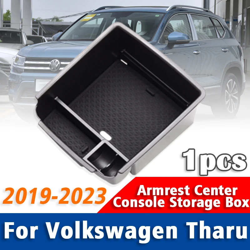 

1Pcs For Volkswagen VW Tharu 2019 2020 2021 2022 2023 Armrest Center Console Storage Box Car Interior Styling Accessories