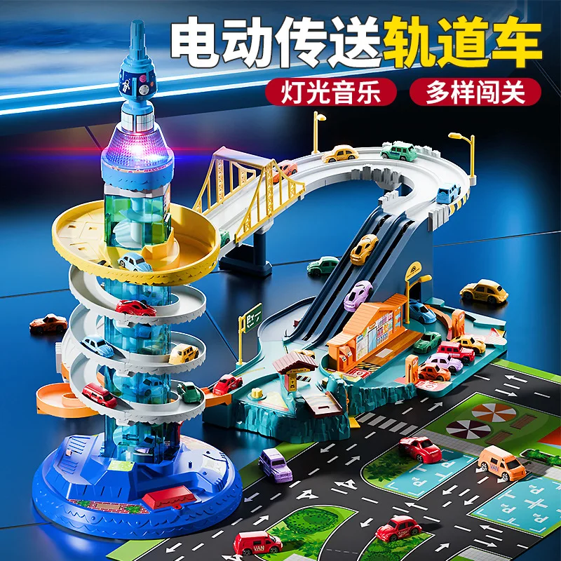 

Kids Educational Ferris Wheel Track Car with Lights, Multi Functional Set Perfect Gift for Children