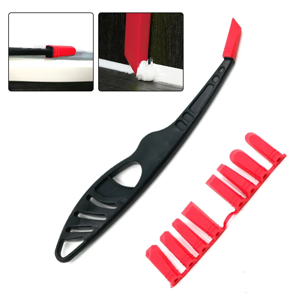 9 in 1 Glass Glue Angle Scraper Plastic Sealant Spreader Tile Joint Repair Tool Applicator Set Corner Cleaning Caulking Tools