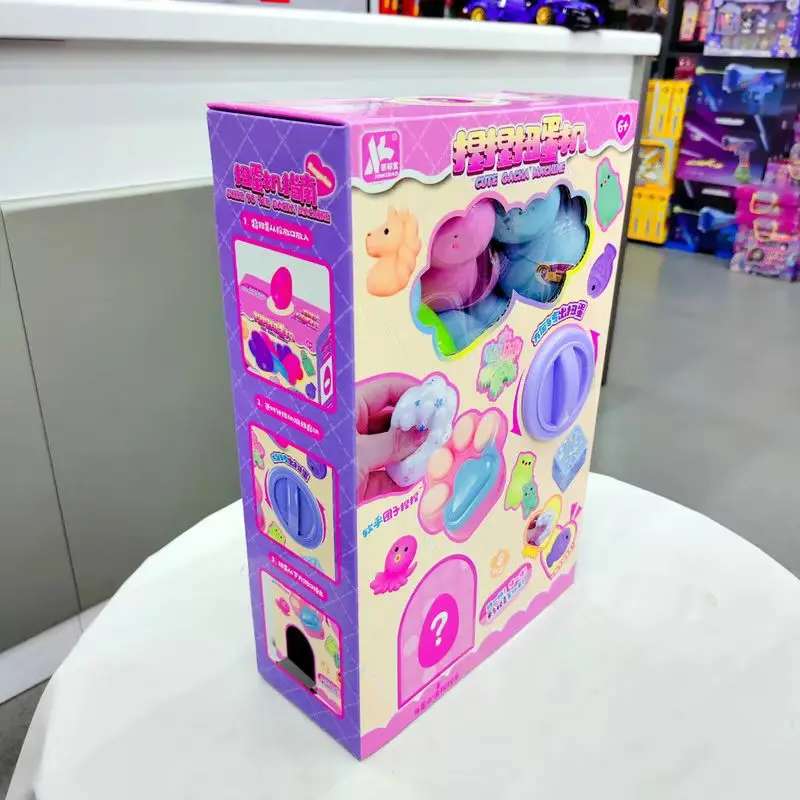 Box-Verpakt Type Stress Verlichten Ei Kneden Machine Blind Box Pop Hanger Kinderen Stress Verlichten Speelgoed Kerstcadeau