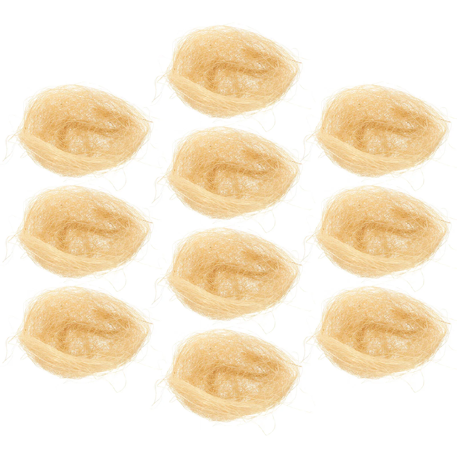 

10 Pcs Artificial Bird Nest Rustic Easter Decorations Fake Nests Ornaments Garden Birdcage Pet Supplies