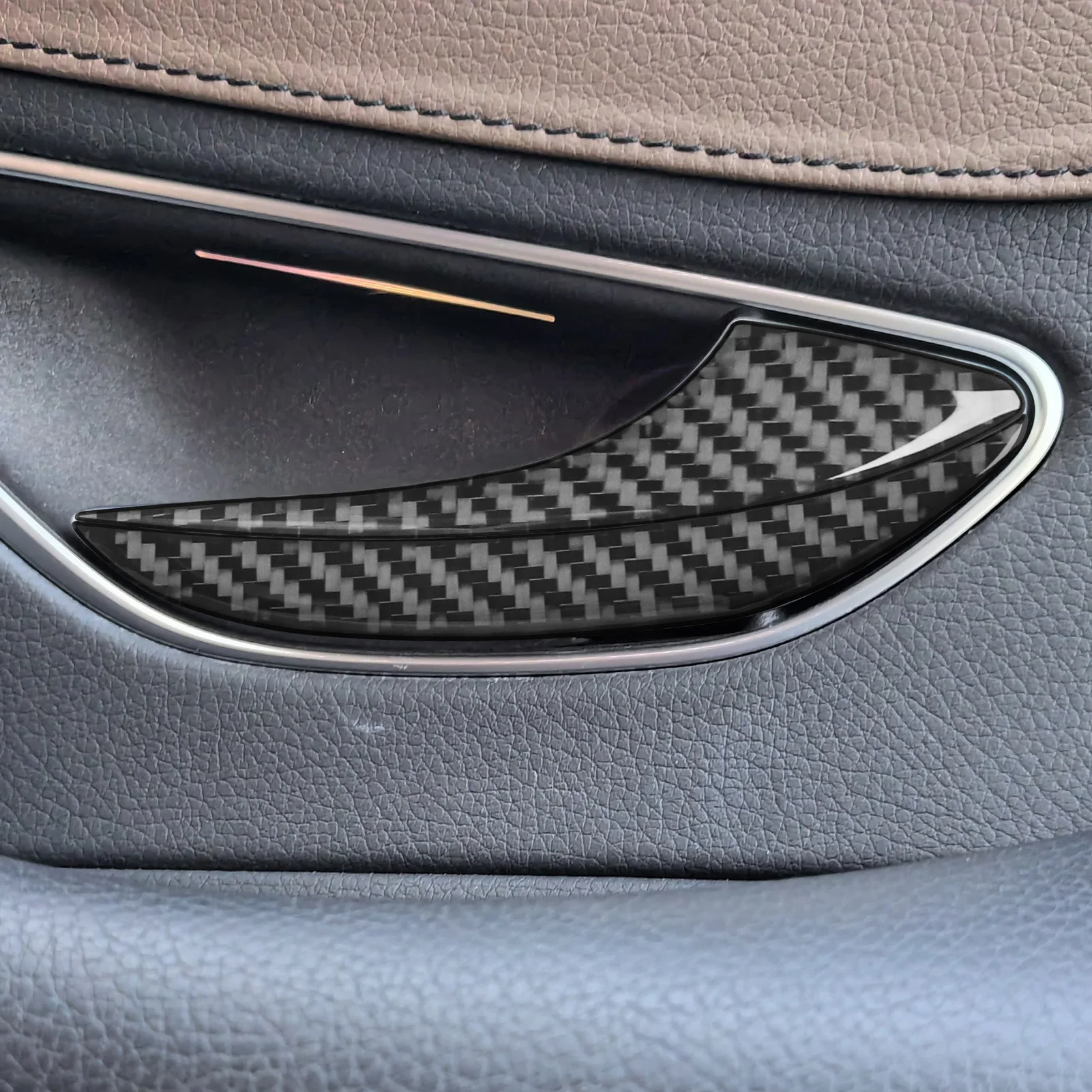 Real Carbon Fiber Car Accessories Door Handle Trim Cover Sticker For Mercedes Benz W222 S-Class/Maybach 13 14 15 16 17 18 19 20