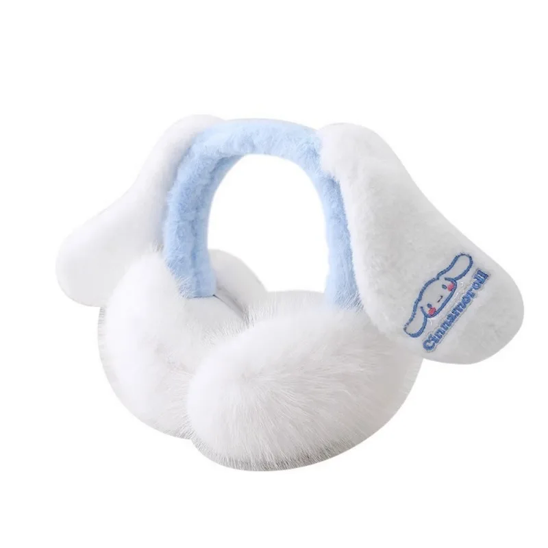 Sanrio series Cinnamoroll อุ่น Earmuff อะนิเมะการ์ตูนน่ารักฤดูหนาวอุปกรณ์เสริมแฟชั่นเครื่องประดับวันหยุดของขวัญ