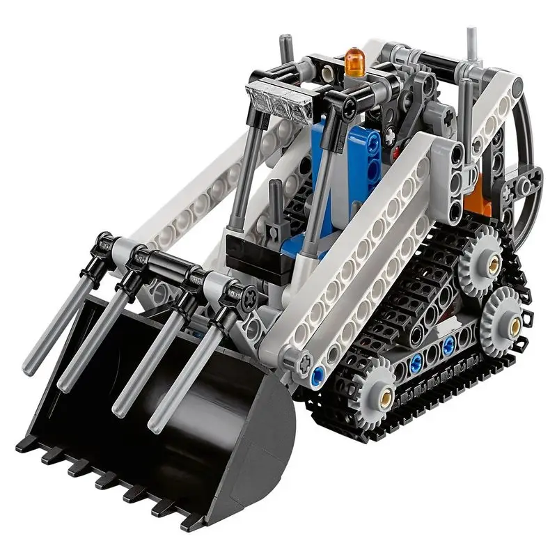 

MOC Tracked Loader Building Blocks DIY Engineering Construction Vehicle Model Educational Toy