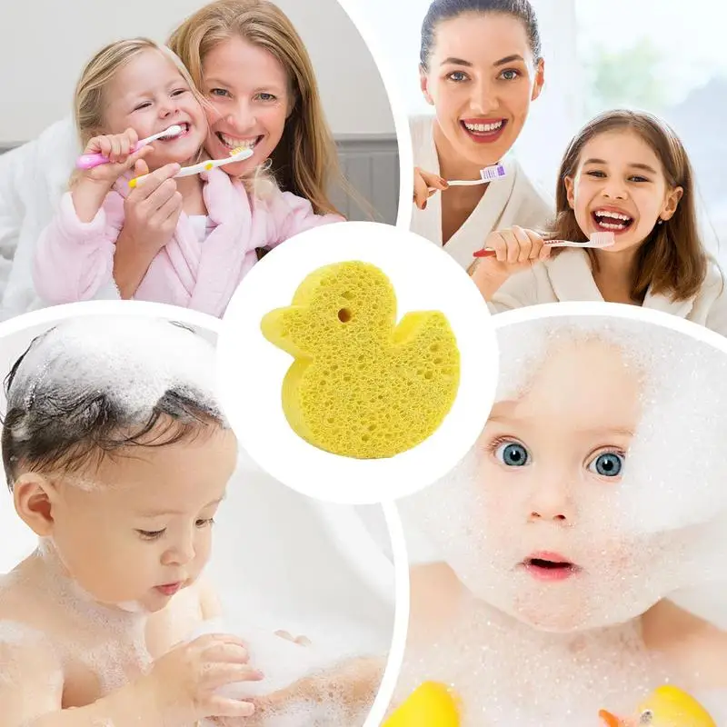 Baby Bath Sponge Soft Baby Shower Body Scrubber Shower Sponge Dead Skin Remover Cute Shower Brush Bath Supplies For Toddler Kids