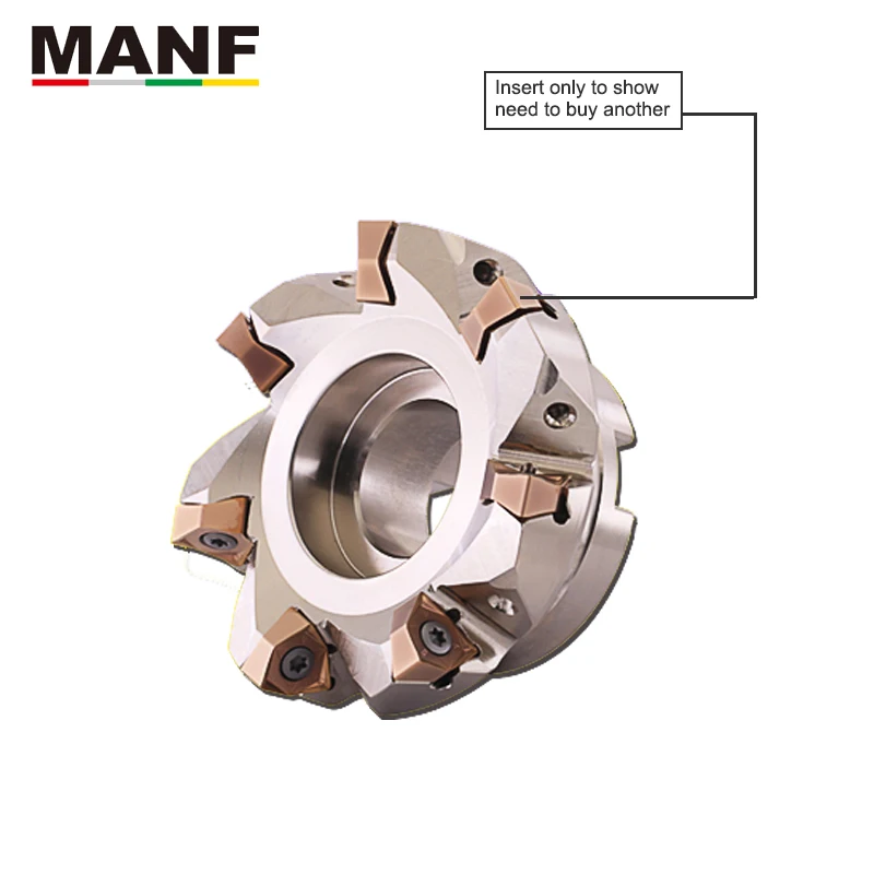 MANF MFWN900D80-5T-M Indexable face Milling cutter MFWN90 fast cutting lathe machine suitable face Mill inserts Lathe Mill Blade