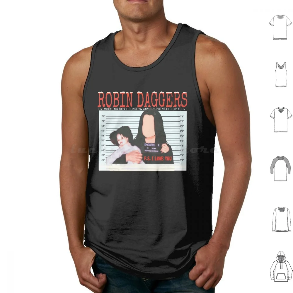 

П.с. I Love You-Robin Daggers Майки с принтом Хлопок P S Ps I Love You Robin Daggers Cobie Smulders Himym How I Met Your
