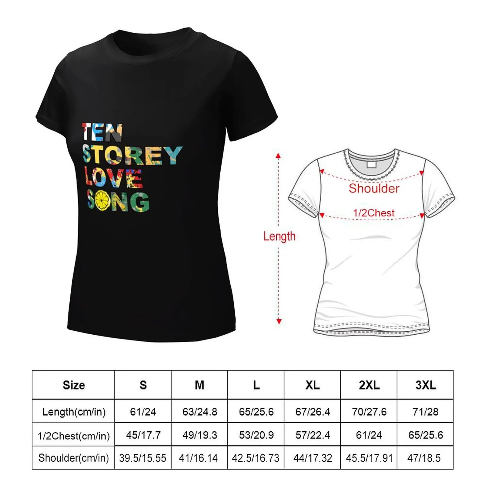 The Ten Storey Love Song Madchester T-Shirt Short sleeve tee hippie clothes clothes for woman