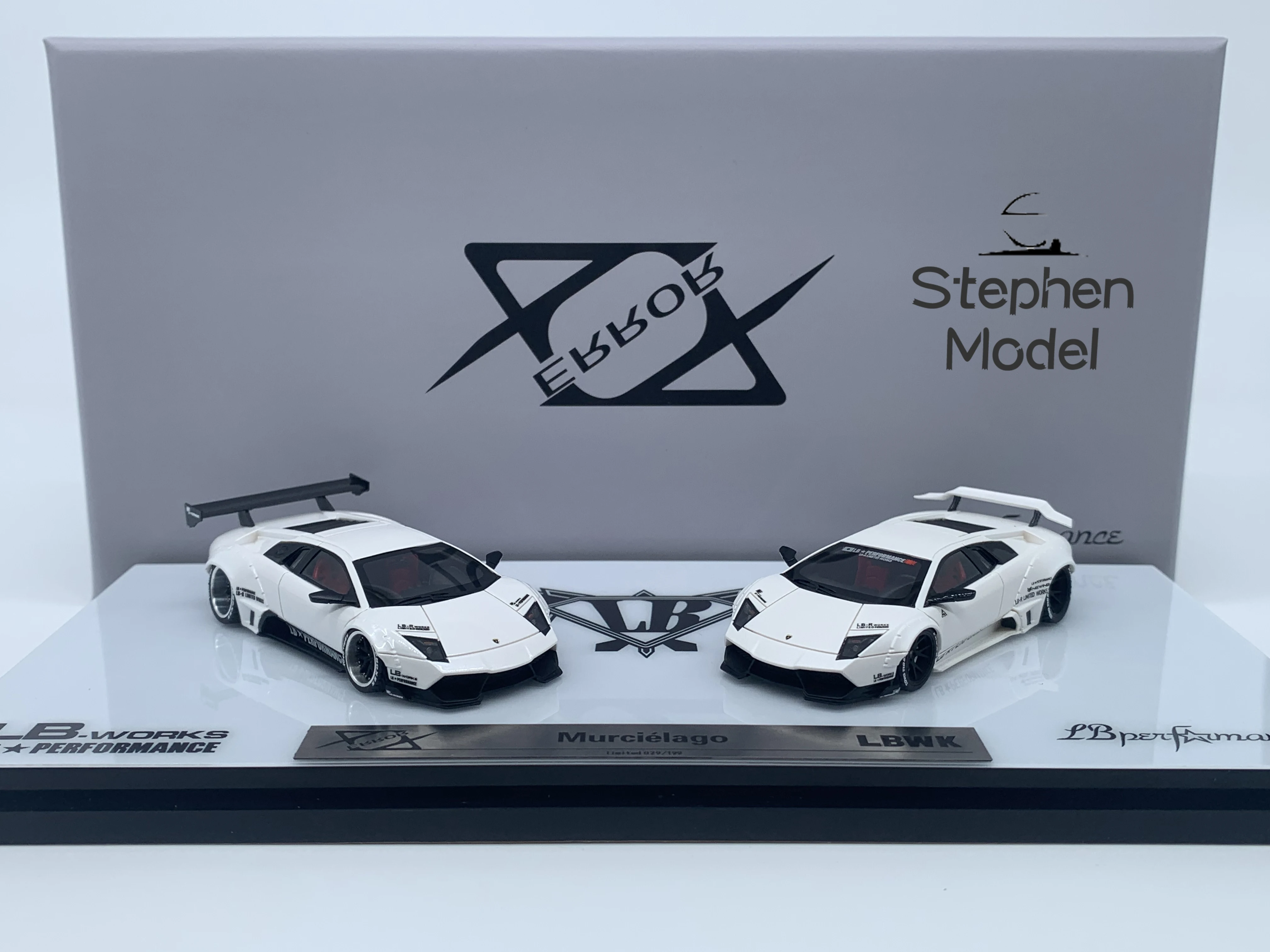 Error 404 1:64 Murcielago LP640 LBWK Double car Modified white