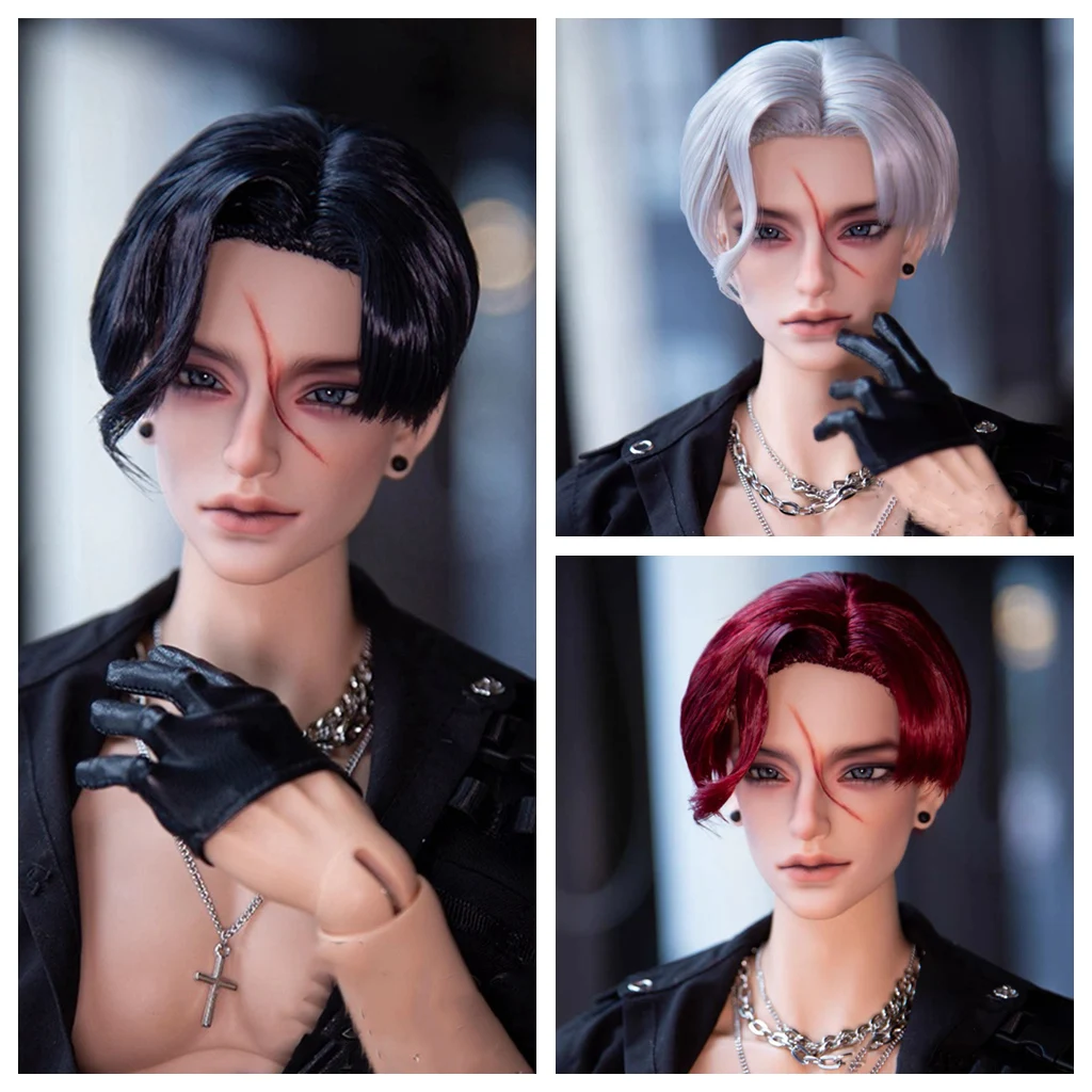 

1/3 BJD Doll Wigs European Style Men's Styling Short Hair Handsome Wig For SD13 Girl SSDF ID72 Strong Uncle Accessories A1914