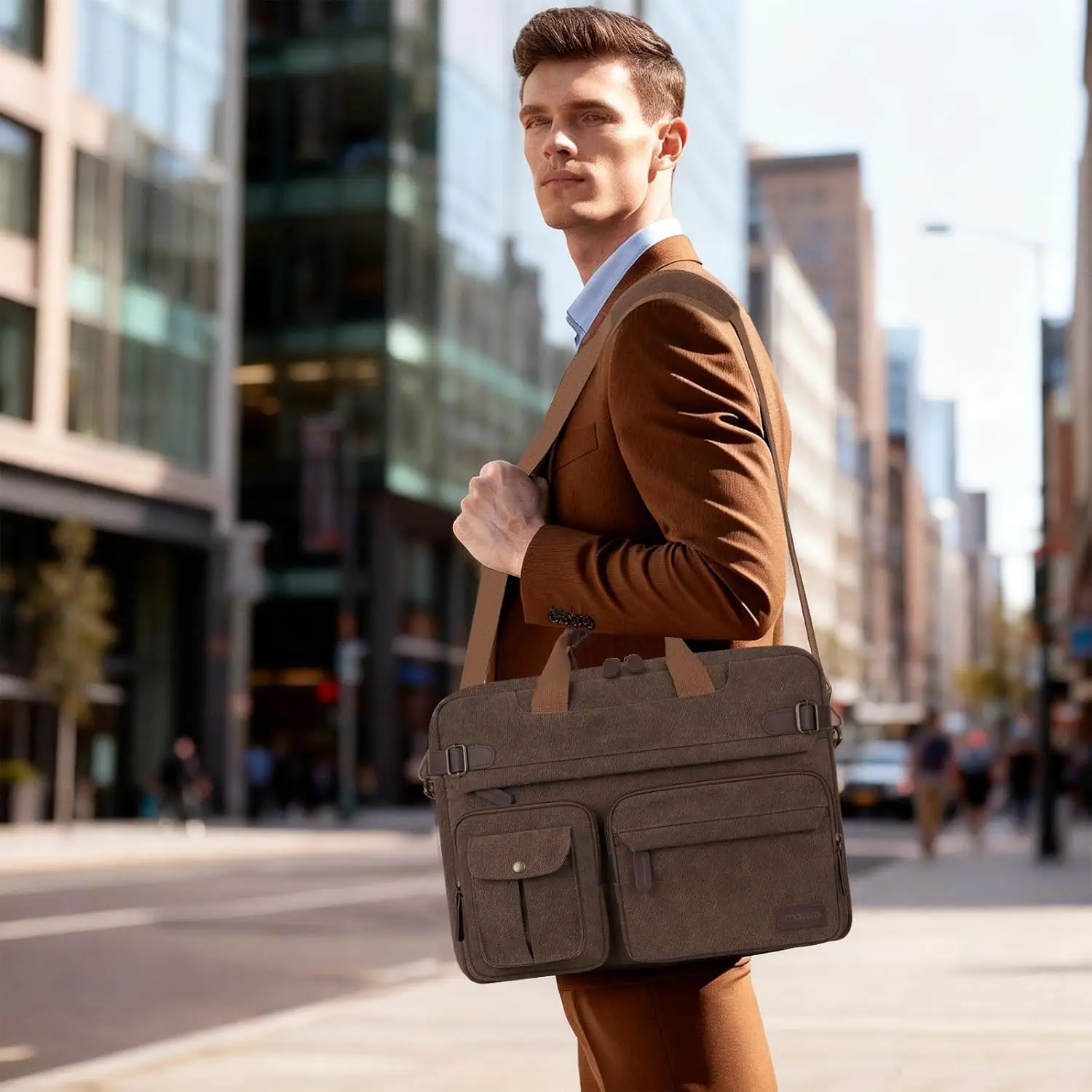 15 15.6 16 inch Laptop Backpack for Work Business MacBook Air Pro HP Dell Lenovo Asus Notebook Briefcase Shoulder Bags Handbag