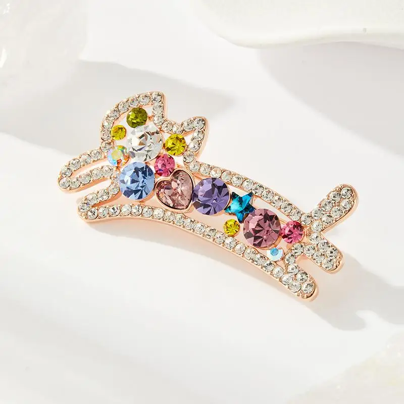 [BOLD]Fashion Cute Luxury Crystal Animal Cat Brooch For Women Clothing Coat Accessries Gifts