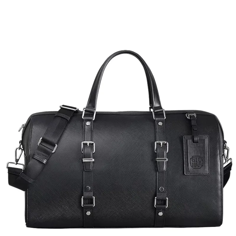 Fashion Private Brand Men's Weekend Luggage Bag Leather Custom Fitness Bag Travel Bag