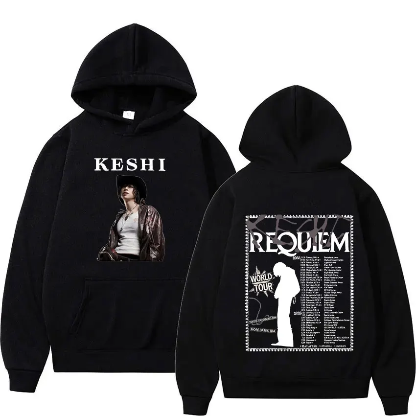 

Keshi Requiem World Tour 2024 Album Hoodie Men Women Hip Hop Retro Pullover Sweatshirt Casual Fashion Oversized Hoody Streetwear