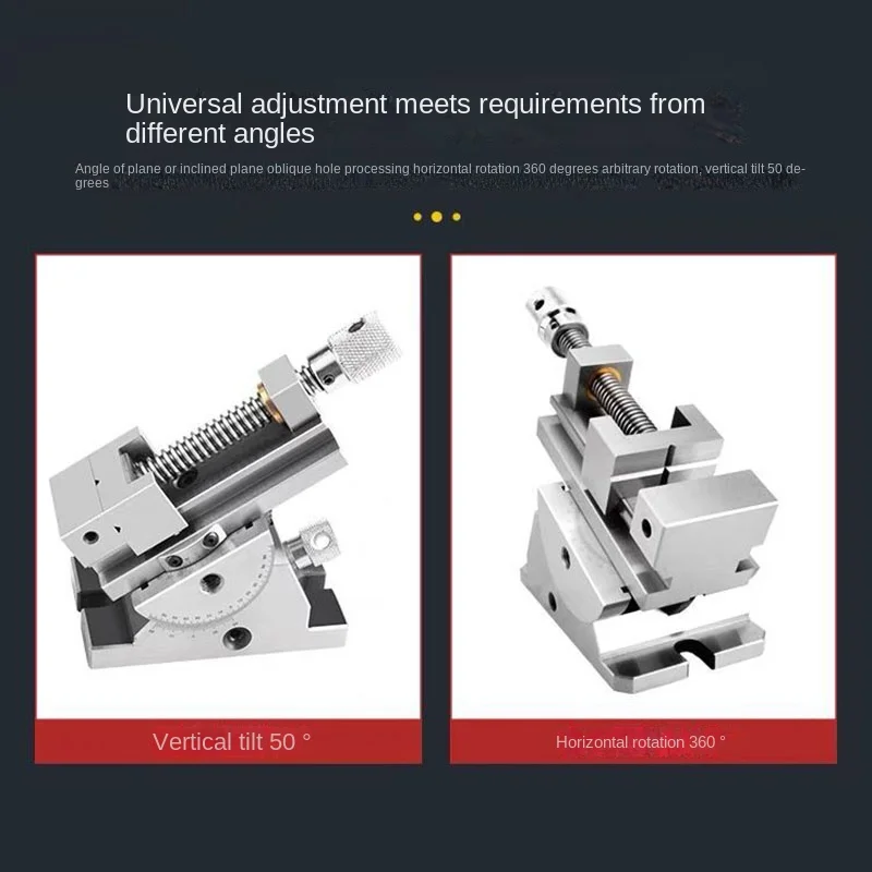 3 Inch High Precision Universal Grinder Precision Vise Screw Sine Slope Adjustable Angle Screw Tool High Precision