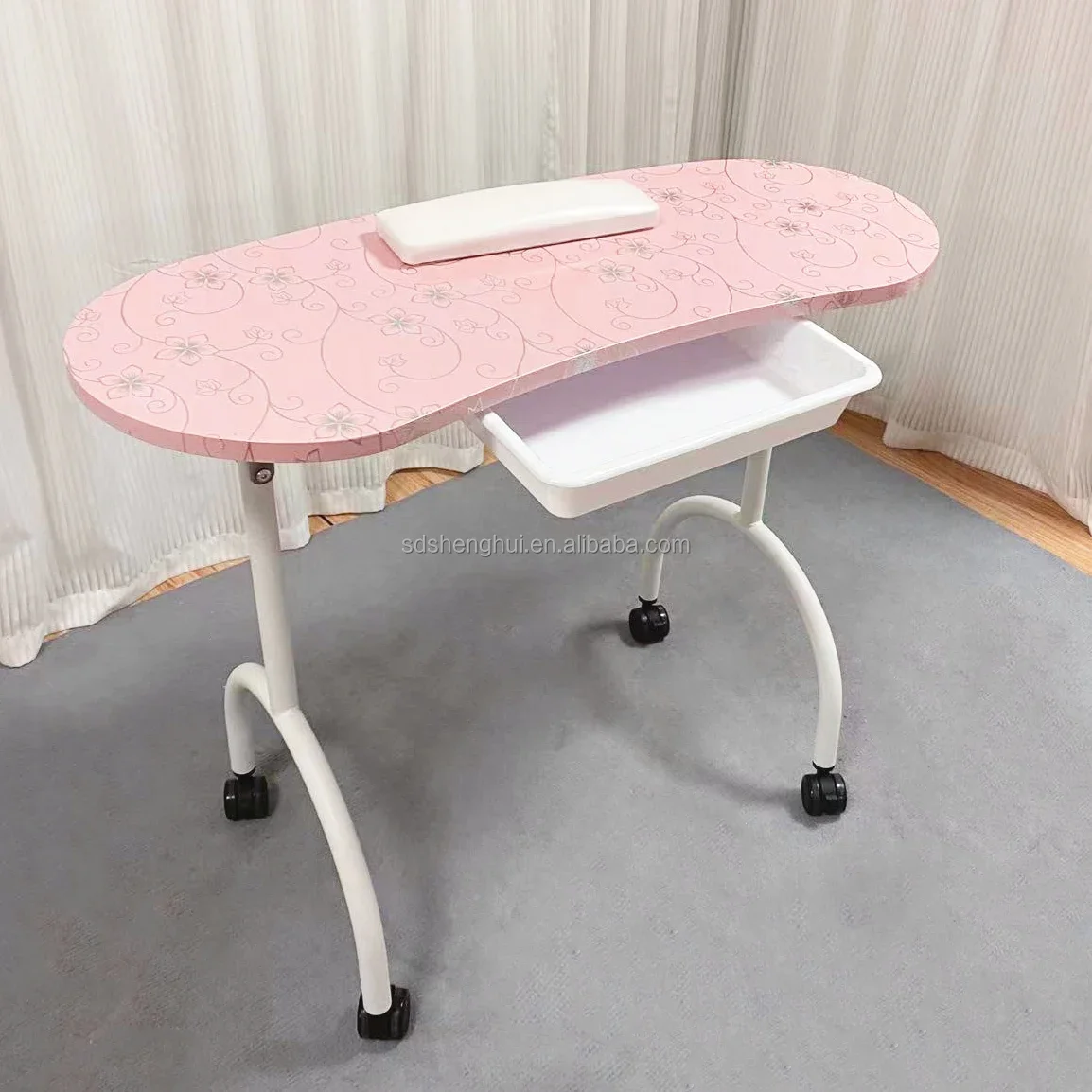 

Portable Manicure Nail Table Foldable Manicure Table Nail Desk Salon Table