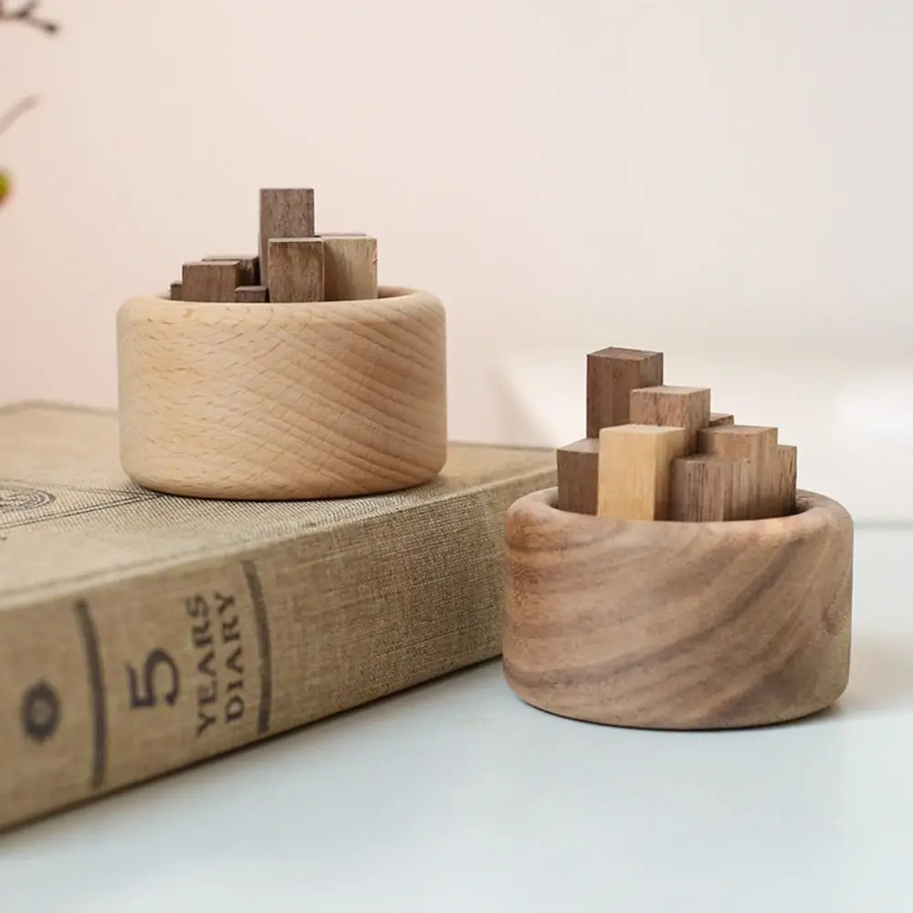 Creative Unique Wooden Diffuser Eco-Friendly Round Wood Art Fireless Aromatherapy 3 Color Wooden Aromatherapy Home Decoration