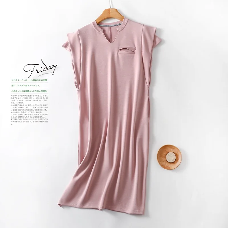 L-3XL Casual Cotton Women's Nightgowns Loose Plus Size Night Dress Summer Home Wear Clothes Ladies Nightshirt Vestido Feminino