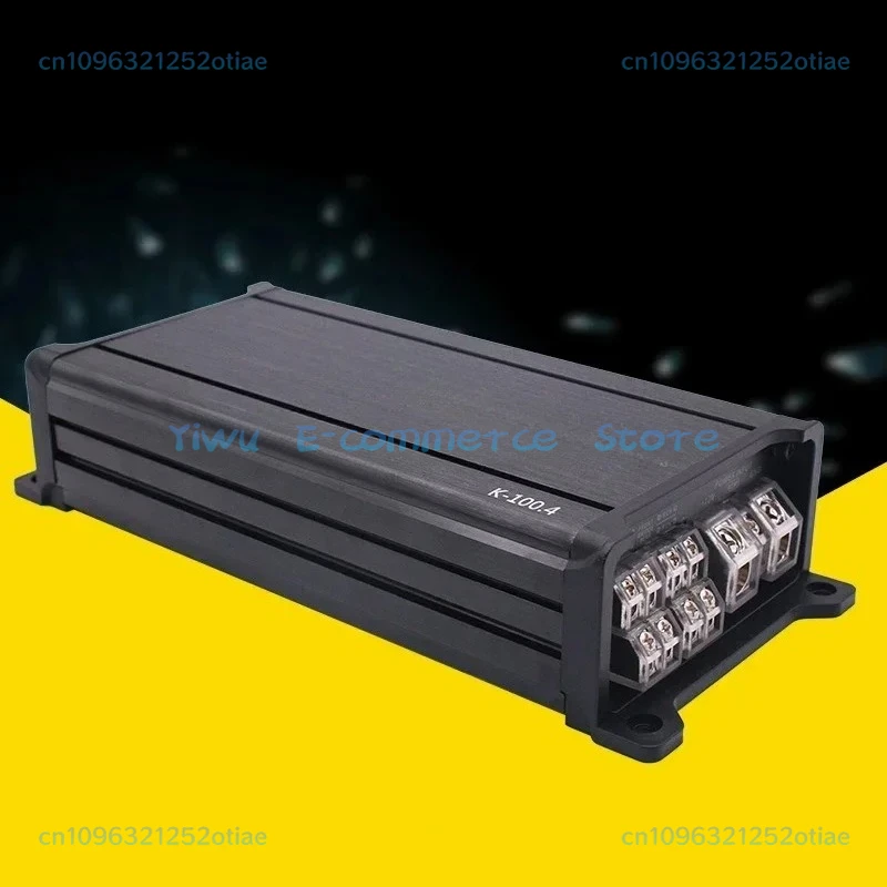 Car Audio Amplifier 4 Channel Car Audio Modification 12V 4 * 100W High-power Car Audio Amplifier