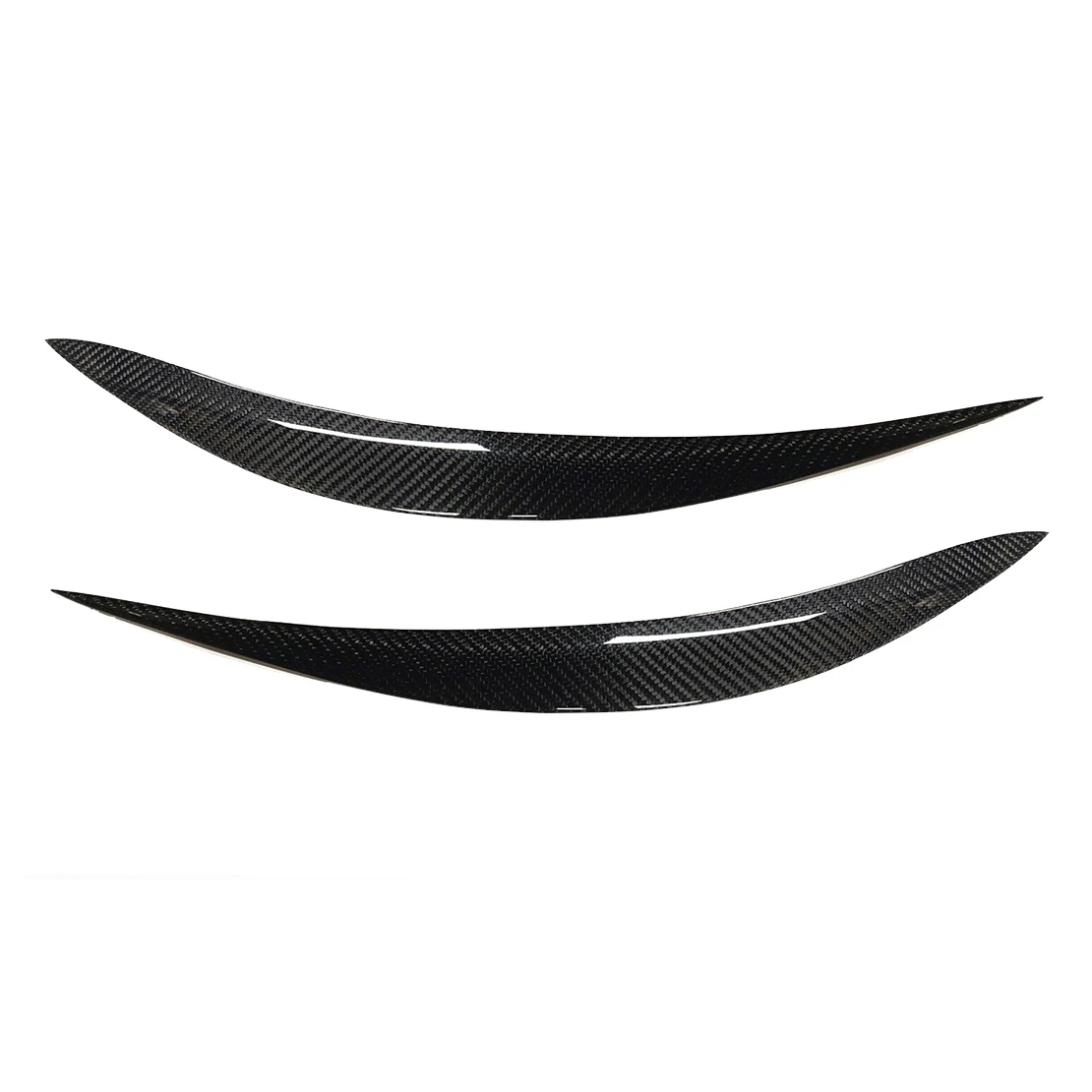 

1 Pair Carbon Fiber Headlight Eyelid Eyebrow Cover Trim Fit For Infiniti Q60 2017-2022