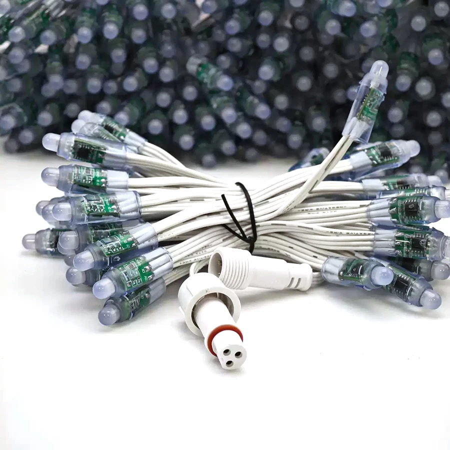 200 pieces DC 5V IP68 led pixel 2811 1903 Module  led Point 12V 12mm Full Color with Waterproof Connect Terminal