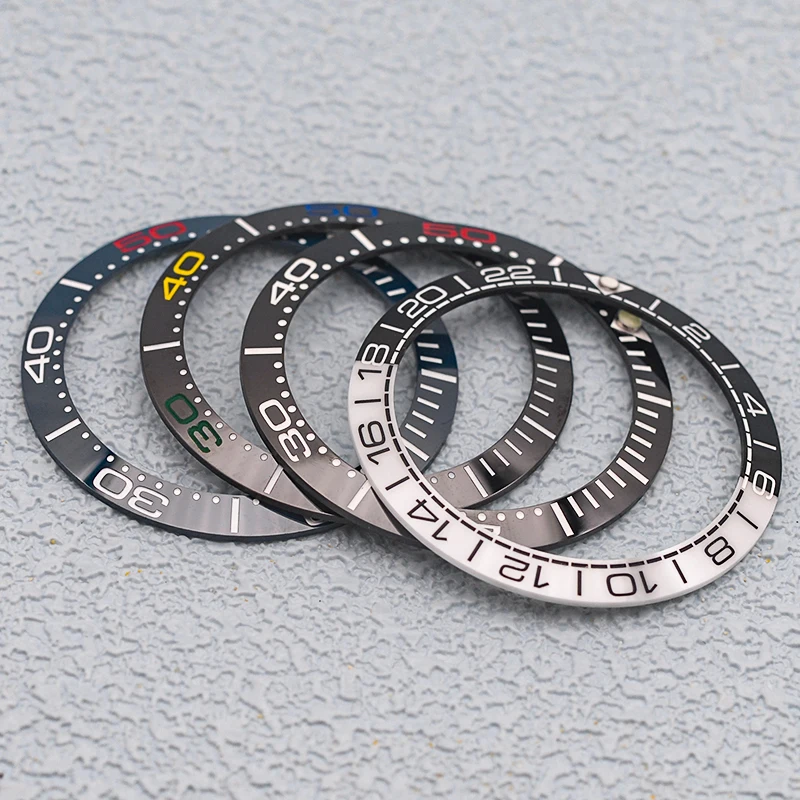 Seamaster Case Seiko 38mm inserto per lunetta in ceramica adatto per SKX007 SKX009 SKX011 SRPD accessori di ricambio per cassa dell'orologio