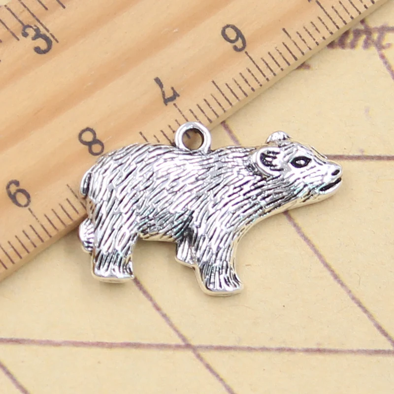 10pcs Charms Polar Bear 19x30mm Tibetan Silver Color Pendants Antique Jewelry Making DIY Handmade Craft