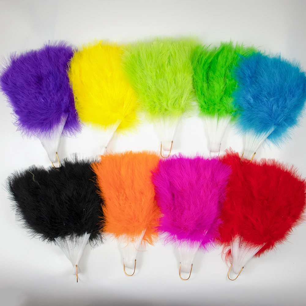 White Turkey Feather Fans Held Natural Plume Fan Hand Halloween Party Stage Dance Feather Fan Party Props Stage Show Marabou Fan