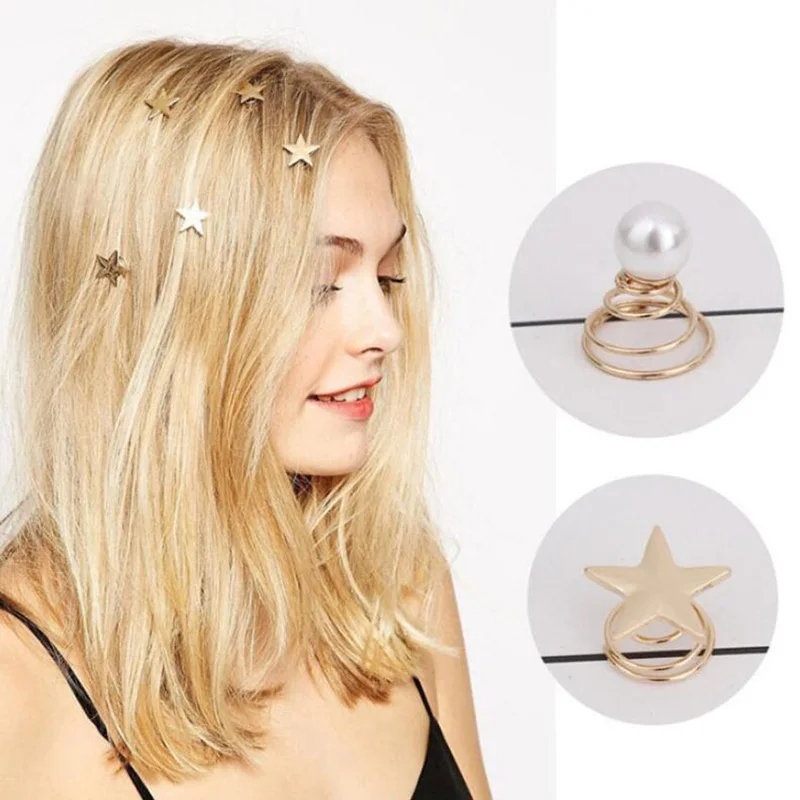 1 Máy Tính Tóc Mũ Đội Đầu Phụ Kiện Tóc Sáng Tạo Ngôi Sao Ngọc Trai Xuân Kẹp Tóc Barrette Cưới Cô Dâu Mũ Đội Đầu Trang Sức Trang Trí