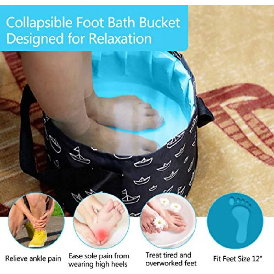 Collapsible Bucket for Soaking Feet, Portable Travel Foot Bath Tub, Foot Soaking Bath Basin Portable, Foot Spa Soaking Feet Hom - view 4