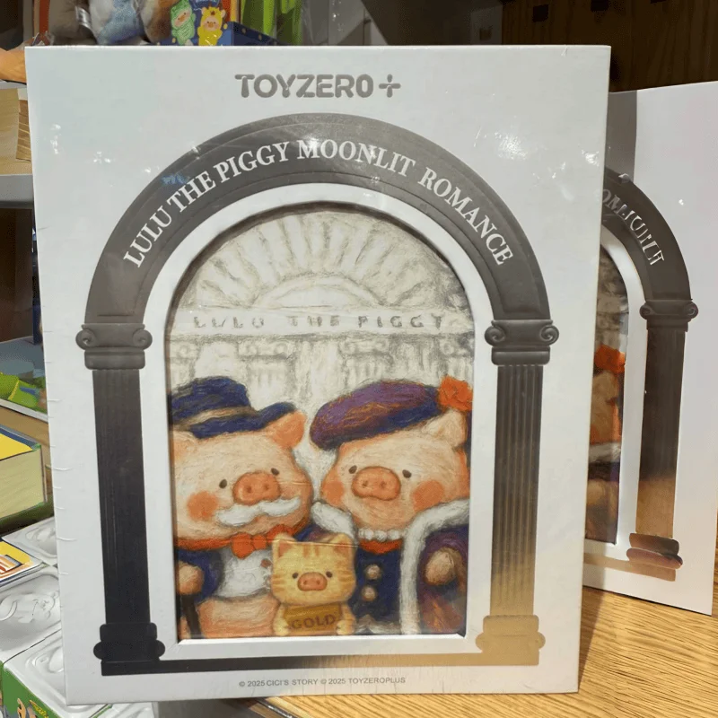 本物のルル豚月光ロマンスシリーズハンギングカードアニメアクションフィギュアトレンディなおもちゃかわいい漫画デスク装飾品大人のギフト