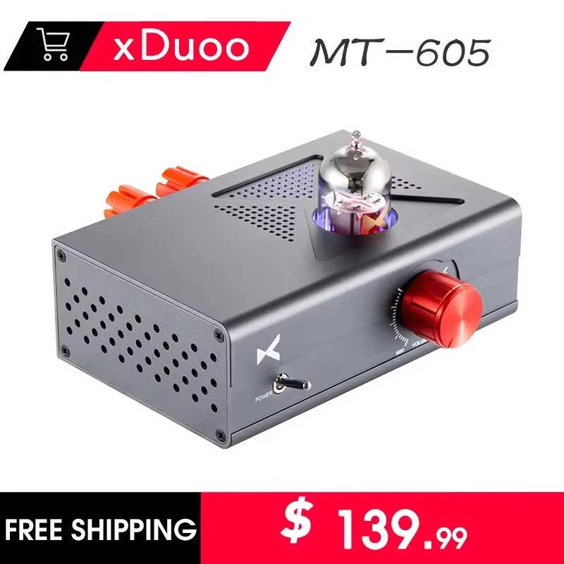 XDUOO MT-605 デジタルアンプ パワーアンプ 12AU7 真空管 TI TAP3116 アンプチップ 出力電力 30W/チャンネル mt605