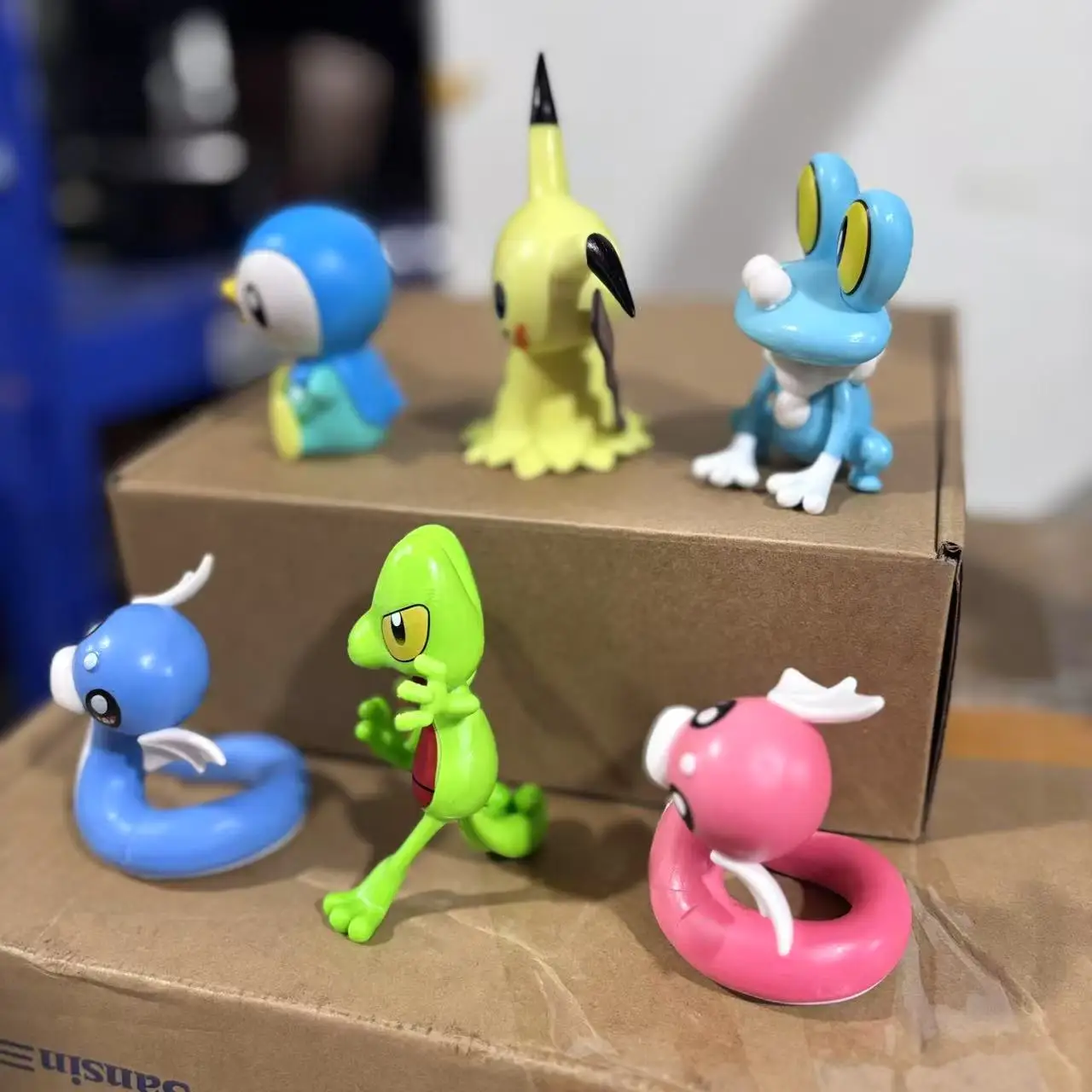 6개/대 포켓몬 Dratini mimikyu 피규어 장난감 10cm