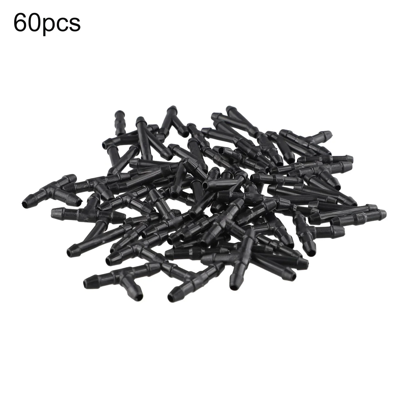 60pcs Windshield Washer Hose Connectors TYI Splitter Fittings With Y T I Connectors For Car Washer Fluid Tubing Replacement
