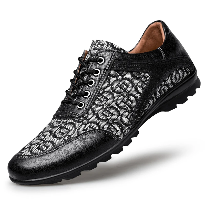 

Big Size 37-48 Men Black Brown Golf Shoes Leather Mesh Mens Golfer Athletic Training Sneakers