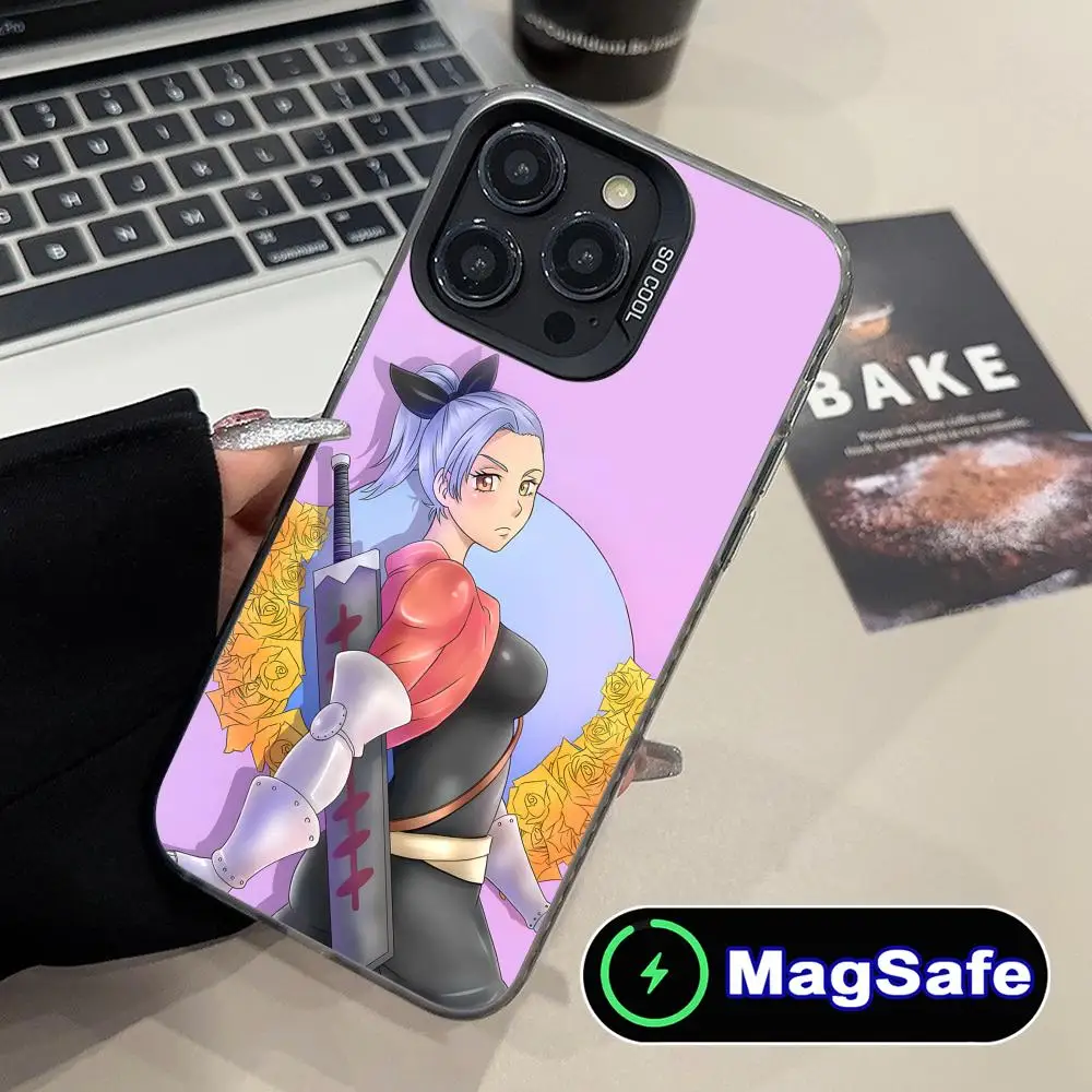 

Чехол для телефона «Семь смертных грехов» Jericho для iPhone 16, 15, 14, 13, 12, 11 Pro Max Plus MagSafe, полупрозрачный цветной принт, красивый чехол