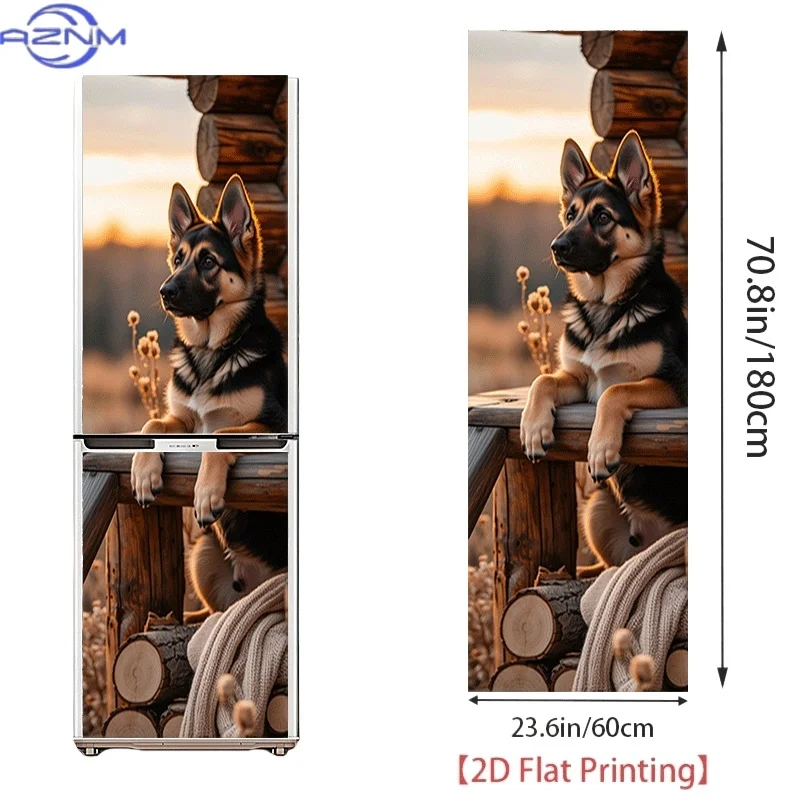 2D Flat Printing 1pc 60×180cm Twilight Watchdog Themed Kitchen Home Decor Wallpaper Self-Adhesive, Suitable for Cabinets, Ward
