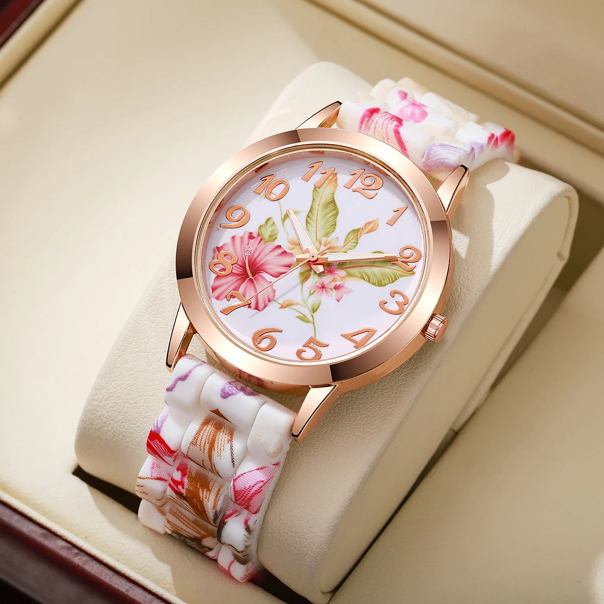 Zegarki damskie z kwiatowym na – Silicone Band Women recenzja i cena