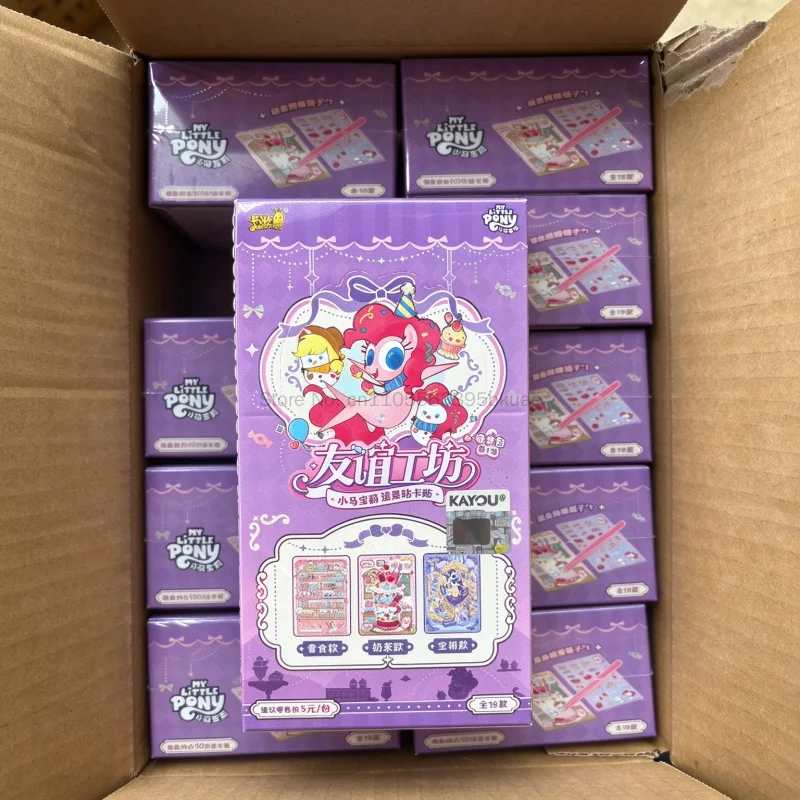 New Genuine Kayou My Little Pony Series Cards Decorative Guka Stickers Dreamy Surprise Packs Anime Merchandise Birthday Gifts