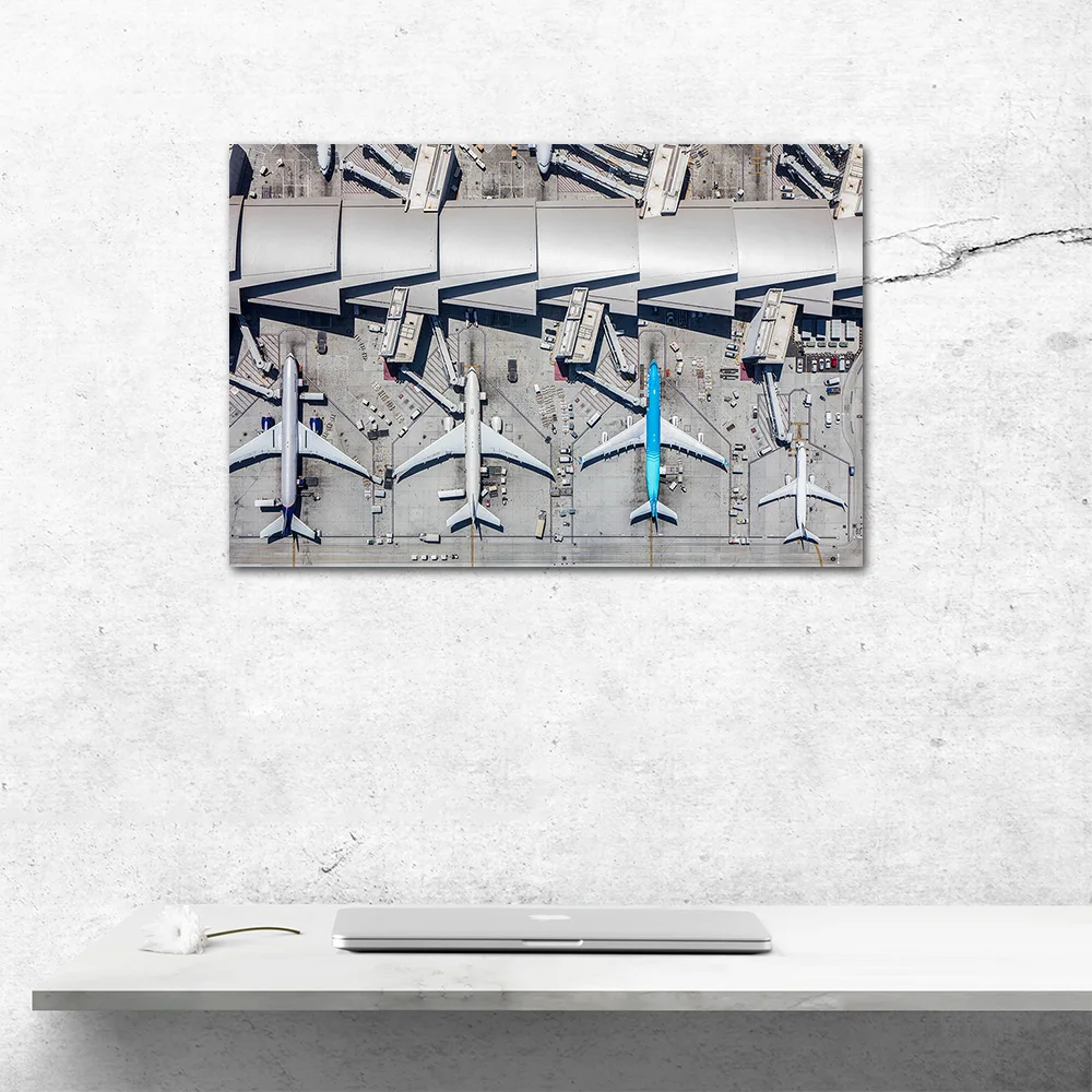 LAX Airport Airplanes Posters And Prints Canvas Painting Wall Art Pictures Wall Decoration for Home